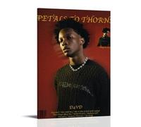 LOYANUKE Petals to Thorns - D4VD Poster Room Decoration Painting Interior Aesthetics Canvas Oil Painting Star Movie Music Album Poster