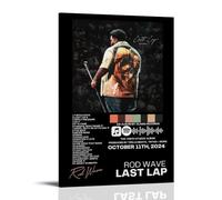 LOYANUKE Rod Wave-Last Lap Poster Room Decoration Painting Interior Aesthetics Canvas Oil Painting Star Movie Music Album Poster