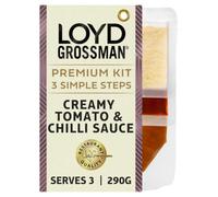 Loyd Grossman Creamy Tomato & Chilli Pasta Sauce Kit, 290 g (5-Pack)