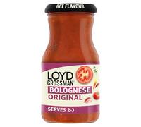 Loyd Grossman Italian Bolognese Original Sauce - Made With Italian Tomatoes & Basil, Vegetarian Friendly, 350 g Jar (Pack of 6)