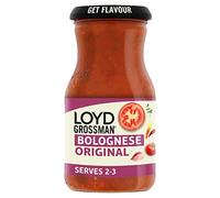 Loyd Grossman Italian Bolognese Original Sauce - Made With Italian Tomatoes & Basil, Vegetarian Friendly, 350 g Jar (Pack of 1)