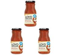 Loyd Grossman Rich Tomato, Basil and Oregano Pizza Topping Sauce, 350 g Jar (Pack of 3)