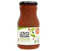 Loyd Grossman Tomato and Basil Cooking Sauce, 660 g Jar (Pack of 1)