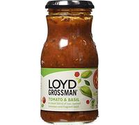 Loyd Grossman Tomato & Basil Sauce - 350g - Pack of 2 (350g x 2 Jars)