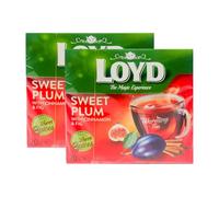 Loyd The Magic Experience Sweet Plum Tea Bags 40G Flavoured Herbal Infusion With Plum And Fig Taste And Cinnamon In Tea Bags Product Of Poland Pack Of 2