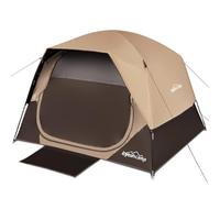 LOYEAHCAMP 4 Person Blackout Camping Tent, Easy Setup Waterproof Family Dome Tent for Camping with Rainfly, Portable Double Layer Large Family Tent for Outdoor Camping&Hiking