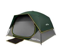 LOYEAHCAMP Tents for Camping 4 Person Tent Waterproof Easy Setup Dome Family Tent with Rainfly Large Tents for Outdoor Camping&Hiking,Polyurethane Material, Dark Green