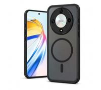 Loyhee Case for Honor Magic 8 Lite 5G, Compatible with MagSafe, Matte Translucent PC Back, Shockproof TPU Frame, Soft Touch, Anti-Fingerprint, Camera Protection, Slim, Black
