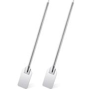 LOYIM 2 Pcs 36 Inch Stainless Steel Mixing Paddle Extra Long Handled Stainless Steel Stirring Paddle Mash Paddle for Large Batch Cooking Crawfish Boil in Big Stock Pots Brewing Beer