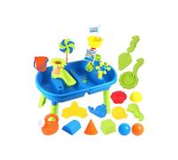 loyimioo 3in1 Rainwater Sand Table 37 Piece Ocean Toy Set Dual Mode Adjustable Height Outdoor Garden Beach Play Table Stimulates Creativity and Sensory Exploration