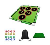 Loyimioo Beginner Golf Set with Soft Pasted Balls & Mat Safe Indoor/Outdoor Putting & Tossing Game Develops Coordination & Motor Skills Quality PP Design, Vibrant Colors