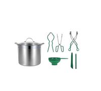 Loyimioo Complete Stainless Steel Canning Kit for Jam Making 20L Pot with Rack & Tools Beginner Friendly, Induction Compatible