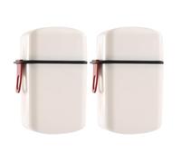 loyliawa 1/2 Pcs Soap Box Drainage with Drainage Function Lock, Soap Dishes,Soap Draining Tray Dish, Leakproof Travel Soap Case Portable Soap Holder Soap Container with Lid White 1pc