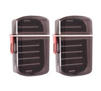 loyliawa 1/2 Pcs Soap Box Drainage with Drainage Function Lock, Soap Dishes,Soap Draining Tray Dish, Leakproof Travel Soap Case Portable Soap Holder Soap Container with Lid Black 1pc