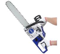 loyliawa 58cc Gas Chainsaw, 20 Inch Gas Powered Chainsaw, 3.2hp 550ml Fuel Tank 2-Cycle Handheld Gas Chain, High-Power Logging Saw for Wood Cutting and Tree Trimming Blue