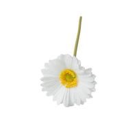 loyliawa Artificial Flowers,Fake Flowers,Artificial plants indoor, Artificial Gerbera Jamesonii with Stem Realistic Fake Silk Flower Faux Flower Branch Floral Arrangement Decoration White