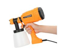 loyliawa Paint Sprayer, 700W HVLP Electric Paint Sprayer, 3 Spray Patterns Cordless Paint Sprayer, Paint Sprayer Handheld with 2 Nozzles for Walls and Ceilings, Fence, Wood, Fence Orange