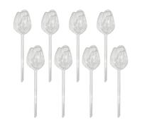 loyliawa Self Watering Globes 8Pcs Plant Watering Bulbs Tulip Self Waterings Globes Planter Insert Automatic Waterings Devices for Houseplants Indoor Outdoor Plants Transparent