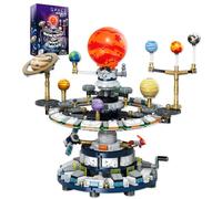 Loyratche Rotatable Solar System Building Set Space Exploration Building Blocks Set STEM Toys Home School Science Learning Birthday Gift 12-14 Years Old + (963 Pieces)