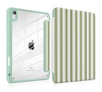 Loyrina Case for iPad 11th/10th Gen 2025 (A16) 2022, Coastal Sage Stripe