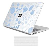 Loyrina Creative Clear Case for Microsoft Surface Laptop 13 inch Copilot+ PC 2025 (Latest Model), Ultra-Slim Lightweight Protective Cover with Artistic Pattern, Conch