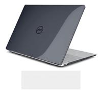 Loyrina Crystal Clear Case for Dell XPS 13 Copilot+ PC 13.4" Display 2024 - Slim Lightweight Transparent Laptop Shell with Scratch-Resistant Protection, Ventilation Design, Black