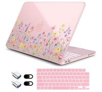 Loyrina for MacBook Neo 13 Inch Case 2026 Release Model A3404, Fresh Floral Pattern 1.2 mm Ultra Slim Hard Shell Cover, 6-in-1 Laptop Accessories Bundle for Women Girls, Garden Bloom