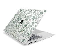 Loyrina Hard Case for 15-inch Microsoft Surface Laptop Copilot+ PC 2024 (7th Ed) Fashionable Lightweight Floral Design Clear Laptop Shell, with TPU Keyboard Cover & OTG Adapters, Green Branches