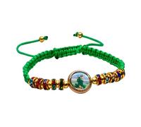 loytv Colorful String Bracelets with Symbols Judes Charm Handchain | String Lucky Bracelets Symbols Judes Wristchain for Friendship Graduation, Prayer Jewelry Gift