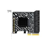 loytv Multi Drive Expansion Card, Gen3 to 8 Port ATA Controller for Desktop Archive and Backup Tower Builds Hba Board Host Bus Adapter Internal Drive Card Archive Backup Media Tower Workstation