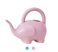 LOYUYU 1.5L Plastic Watering Can Small Lightweight Cute Indoor Outdoor Garden Plants, Adult Kids Toy Elephant Watering Can STYLE1: Pink