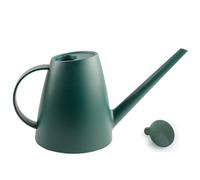 LOYUYU 1.8L Plastic Watering Can Small Lightweight Cute Indoor Outdoor Garden Plants, Watering Can with Shower Head Dark Green