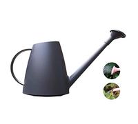 LOYUYU 1.8L Plastic Watering Can Small Lightweight Cute Indoor Outdoor Garden Plants, Watering Can with Shower Head Gray