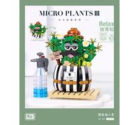 LOZ 1245 Building Blocks Eternal Flower Series Cactus Bonsai Bouquet Artificial Flowers Artificial Plants for Crafting Room Decoration Creative Educational Toy Construction Toy