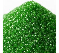 Lozadia 100g Edible Crystal Sugar Sprinkles Sanding Sugar Sprinkles Cake Decorations Cupcake Cookies Doughnut Halloween Christmas Green Sparkling Sugar Cake Topper Sading Sprinkle Party (Green)