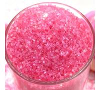 Lozadia 100g Edible Pink Sparkling Sugar Pink Sugar Crystal Sprinkles Decorations Cupcake Cookies Doughnut Wedding Sparkling Sugar Cotail Cake Topper Sugars Sading Sprinkle Party (Pinks)