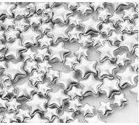 Lozadia 100g Edible Stars Sprinkles Metalic Silver Sprinkles Of Star Cake Sprinkles, Edible Star Cake Decorations for Cupcake Cakes Stars Sprinkle On Birthday Wedding Party (Silver Star)