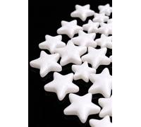 Lozadia 100g Edible White Star Sprinkles Of Stars Sugar Cake Sprinkles, Edible Star Cake Decorations, Sugar Stars for Cupcake Cakes Stars Sprinkle On Birthday Wedding Party (White Star)
