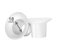 LOZAEVE 18mm Silicone Flange Inserts Compatible with for Spectra S1/S2, Medela, Bellababy, Elvie, Willow go, Momcozy S9 S10 S12, Freemie Breast Pump Insert Shields, Reduce 27-28mm Tunnel to 18mm, 2pcs