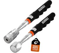 LOZAGU 2 Pack Telescoping Magnet Pick-up Tool Set (16lb Pull Force) and LED Extendable Magnetic Pick Up Tools