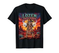 Lozen - Apache Warrior Prophet Native American History Value Graphic T-Shirt, Men, Black, M