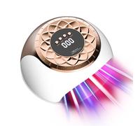 LOZLTX Elite Nail Fungus Lase Device 【Smart Timer 10/7/5/3 Mins Adjustable】Antifungal Laser【21-day Fast-acting】Enhanced 950nm Infrared Light + 500nm Blue Light, 57 Fully Radiant Light Beads(Gold)