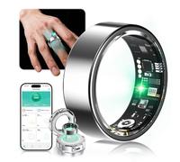 Lozltx Smart Ring Android JZ5.0 Chip, Military Tested Titanium Design & IP68, Fitness Ring, 22 Language Support, Smart Rings for Men and Women, Black #12