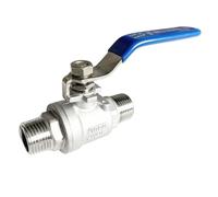 LOZOME 1/2 inch Male to Male Thread Ball Valve 304 Stainless Steel Full Port NPT Thread Ball Valves WOG1000