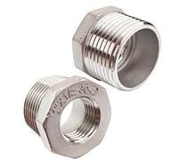 LOZOME 1" Male x 1/2" Female Thread Reducer Bushing, Adapter, Stainless Steel SS 304 NPT Reducer Bushing Pipe Hose Fitting (Pack of 2)