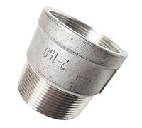 LOZOME 2" Female x 2" Male Nipple Bush Adapter, Bushing Pipe Fittings, NPT Stainless Steel 304