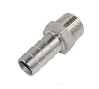 LOZOME 3/4" Male Thread to OD 15mm Barb Hose Pipe Fitting Tail Connector, Stainless Steel 318 NPT