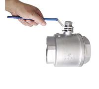 LOZOME 4" Full Port Ball Valves 316 Stainless Steel NPT Female Thread Ball Valve for Water, Oil, and Gas WOG 1000