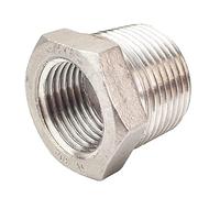 LOZOME Stainless Steel Reducer Hex Bushing, 3/4" Male NPT to 1/2" Female NPT, Reducing Cast Pipe Adapter Fitting