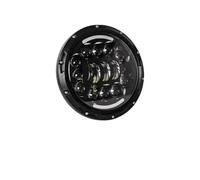 LOZOPMTMLD For Street Glide For Road King Motorcycle 7 Inch Round LED Headlight Headlamp Motorcycle Headlight LED(90W Black5)